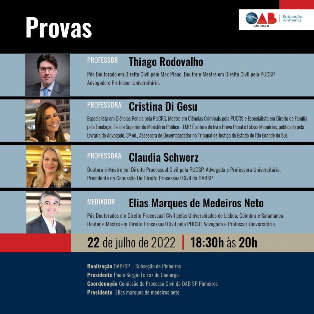 Provas Subseção Pinheiros